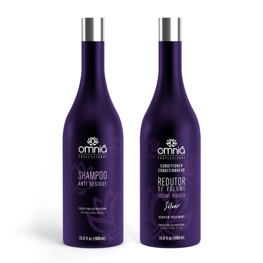 OMNIA SILVER SHAMPOO AND TREATMENT 1L (2 steps)