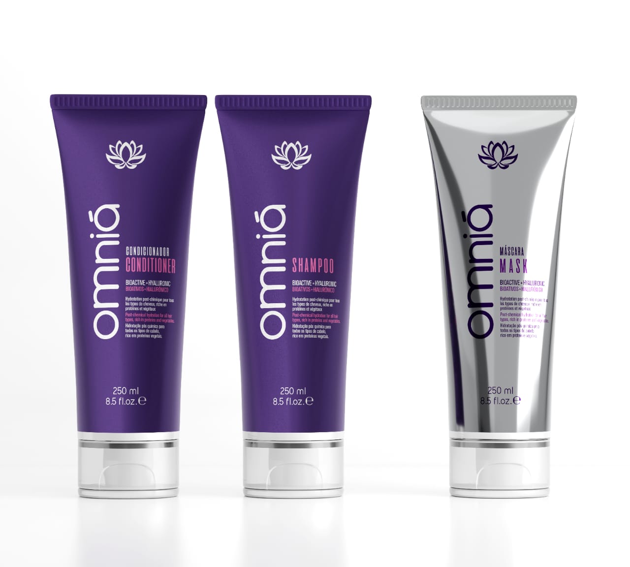 OMNIA Kit Shampoing+Après-Shampooing+Masque AÇAI 3x250ML